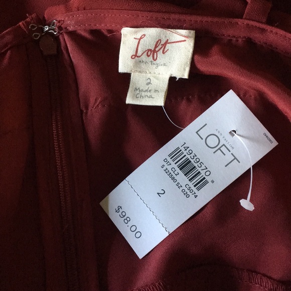 🎉HP🎉 🆕 Ann Taylor Loft Tiered Ruffle Dress - Picture 5 of 5